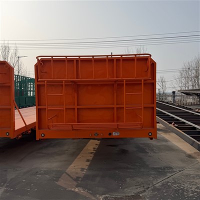 Goose Neck Low Flatbed Trailer